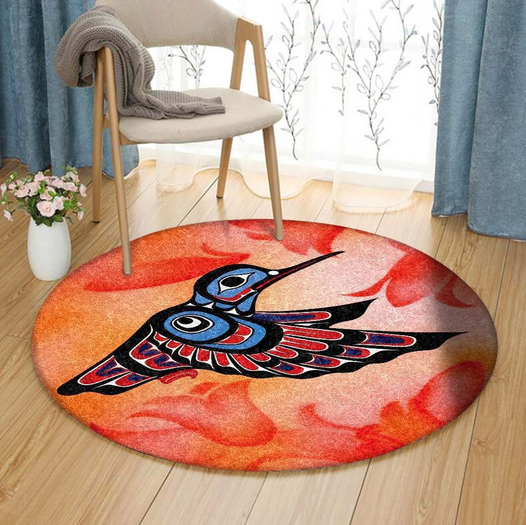 Hummingbird Round Carpet