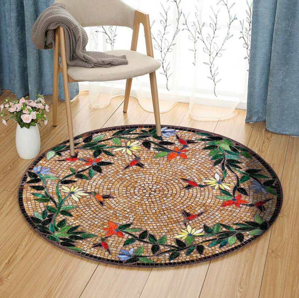 Hummingbird Round Carpet