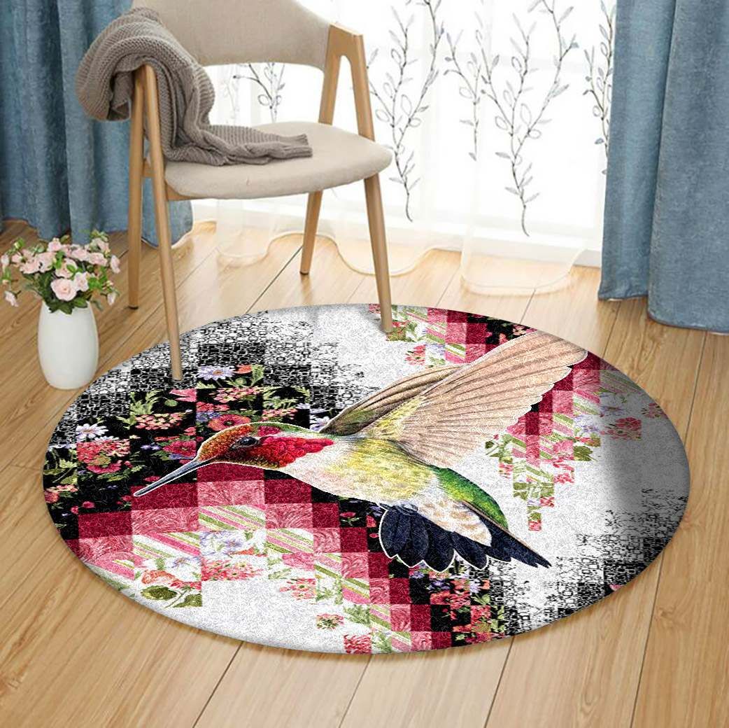 Hummingbird Round Carpet