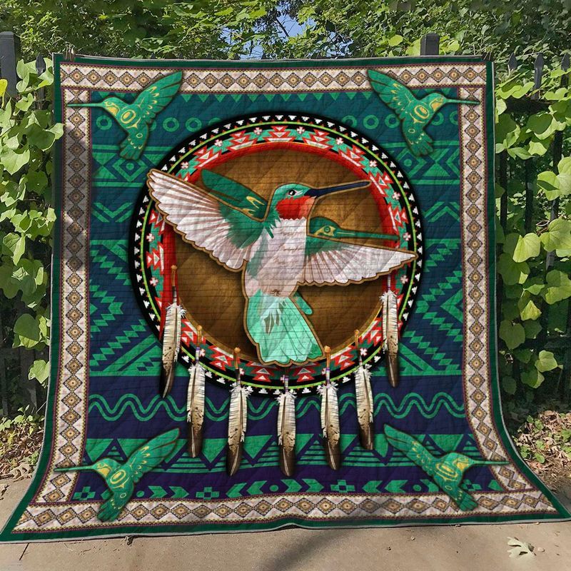 Hummingbird Hummingbird And Dreamcatcher Quilt Blanket Dhc04011738Dd