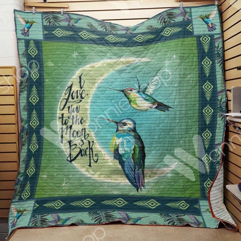 Hummingbird I Love You To The Moon And Back CLA0810303Q Quilt Blanket