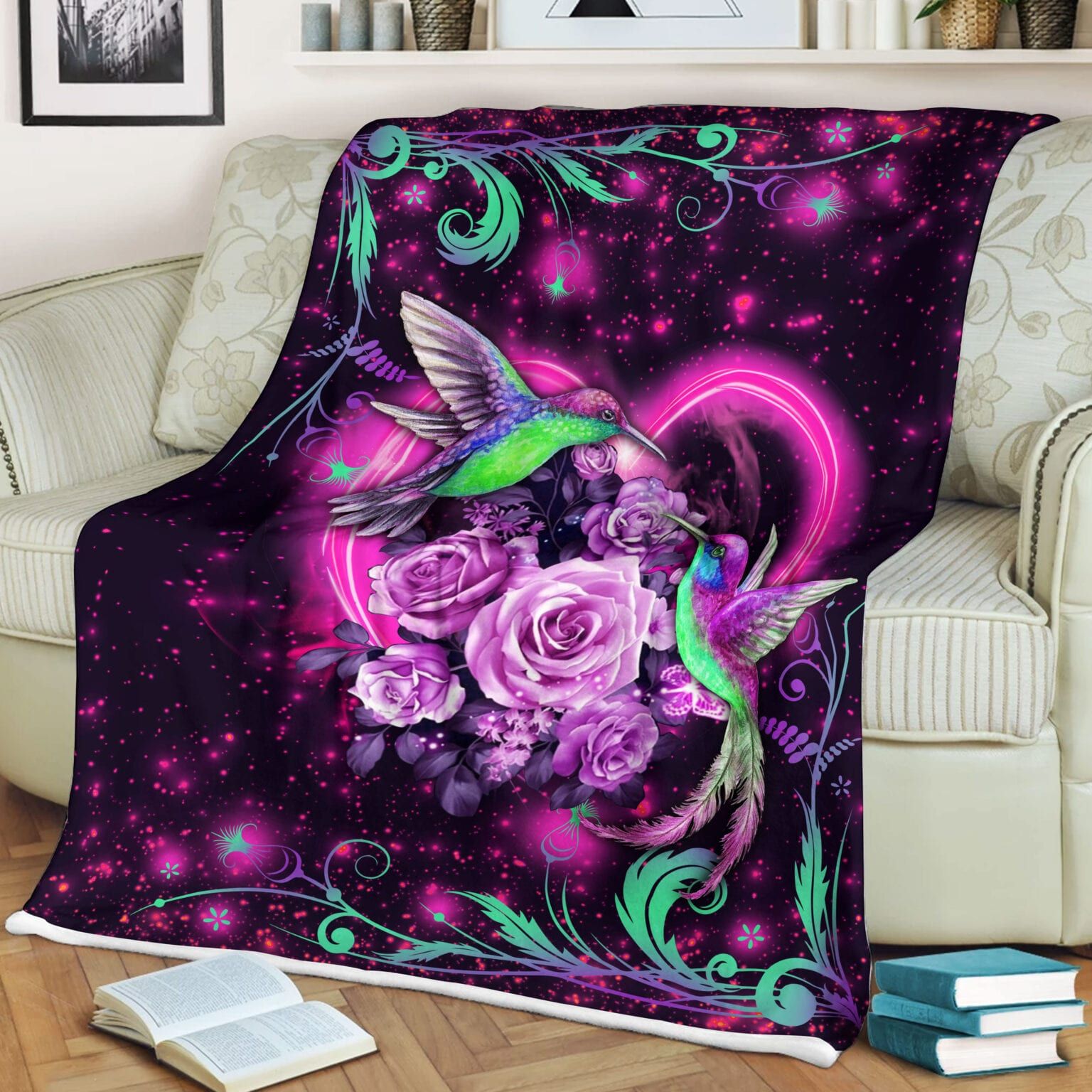 Hummingbird Fleece Blanket