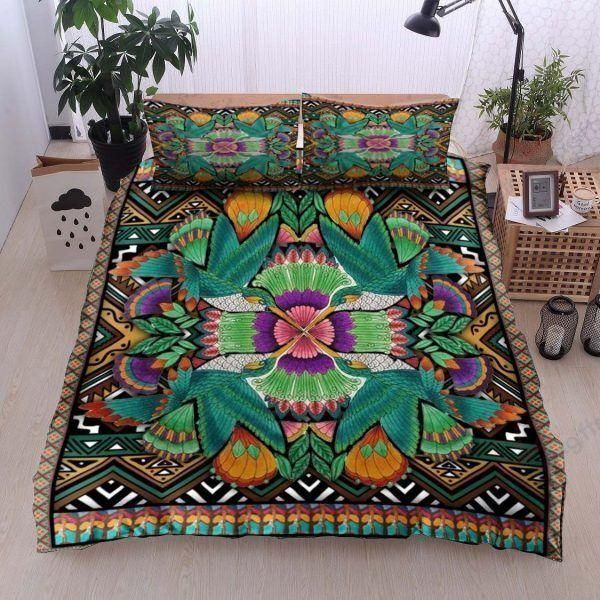 Hummingbird Patterns Printed Bedding Set