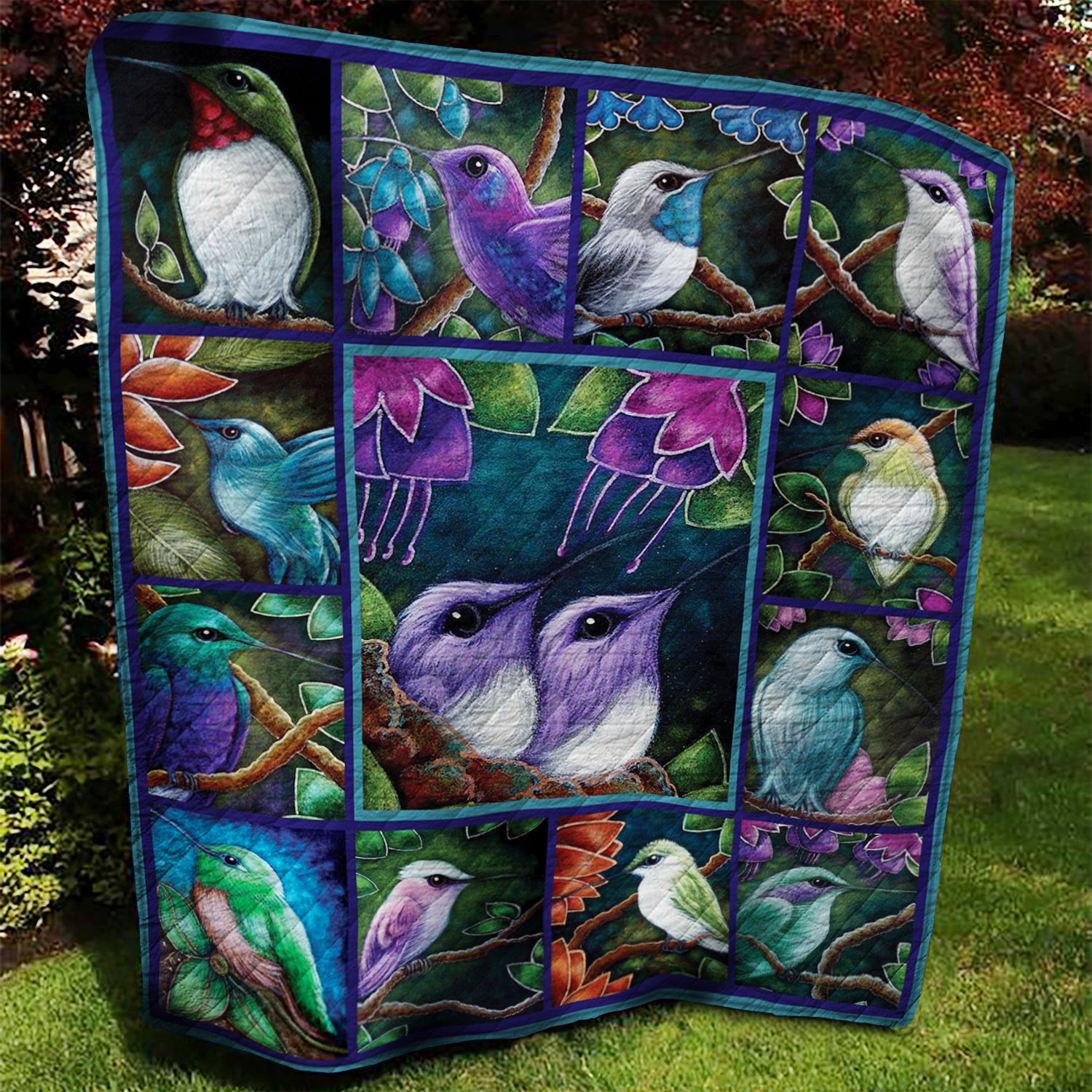 Hummingbird Quilt Blanket AAA130702TA