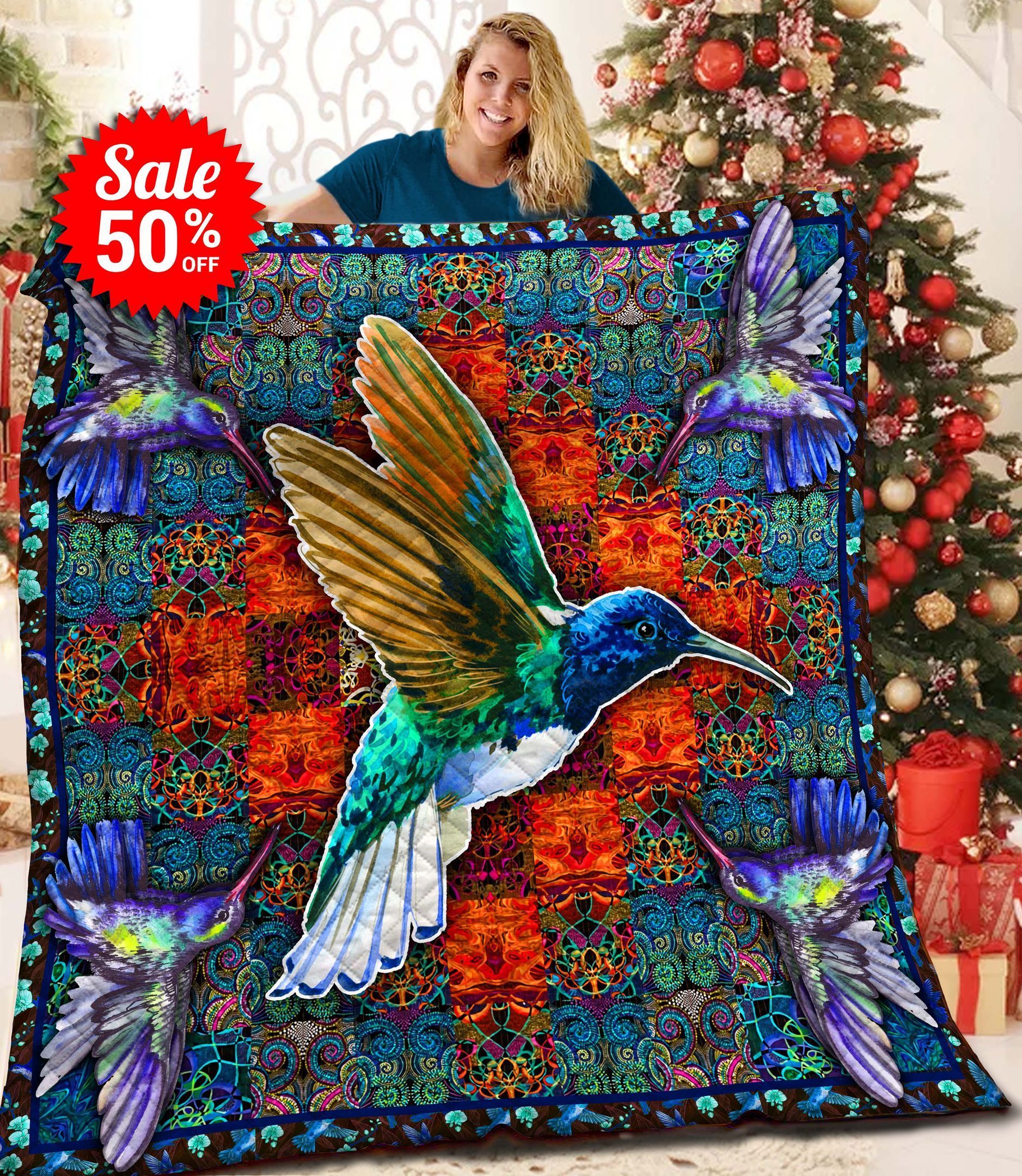 Hummingbird Quilt Blanket BBB020129SM