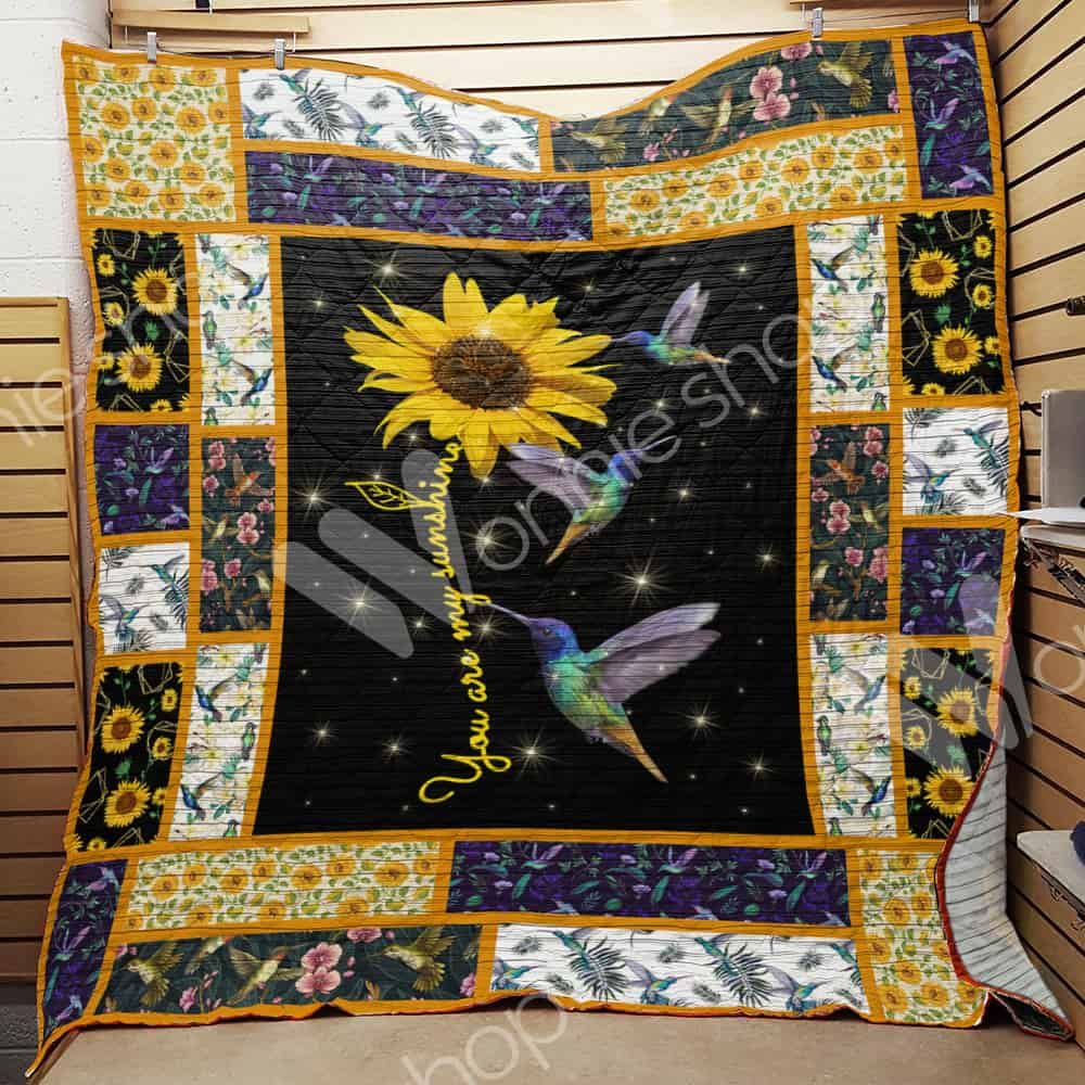 Hummingbird Sunflower Quilt Blanket DHC03021013TD