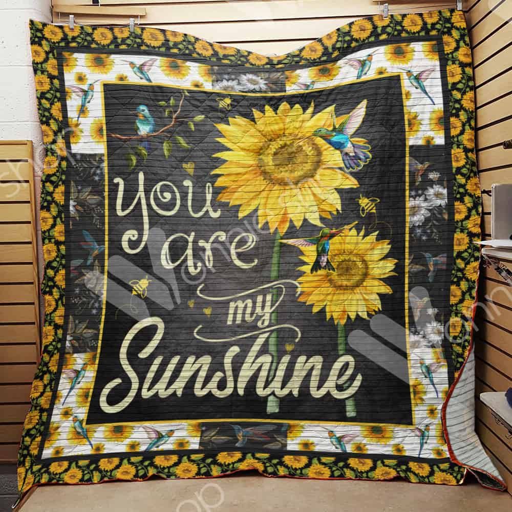 Hummingbird Sunflower Quilt Blanket DHC03021040TD