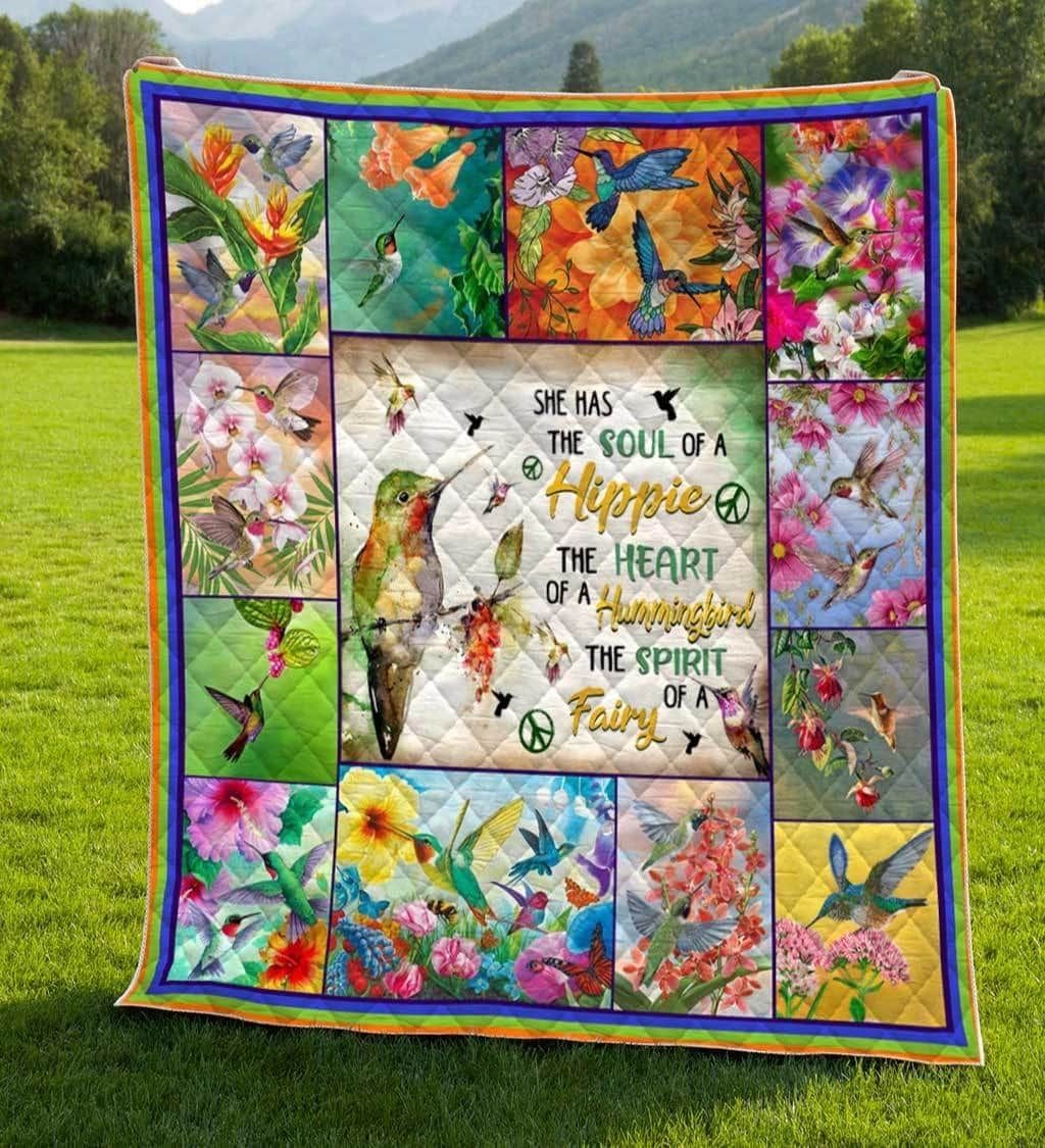Hummingbird The Heart Of A Hummingbird Quilt Blanket Dhc04011122Dd