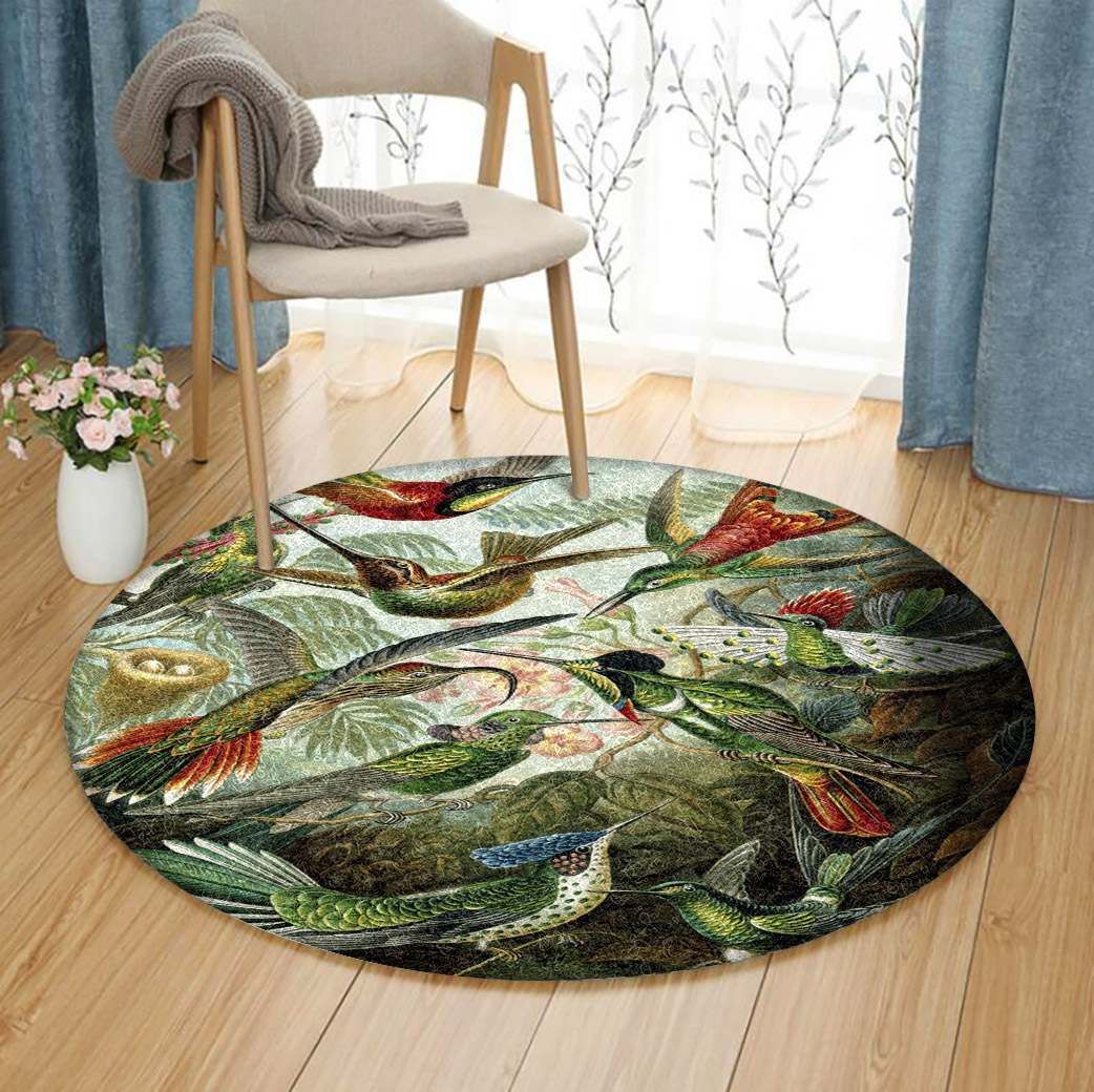 Hummingbird Round Carpet
