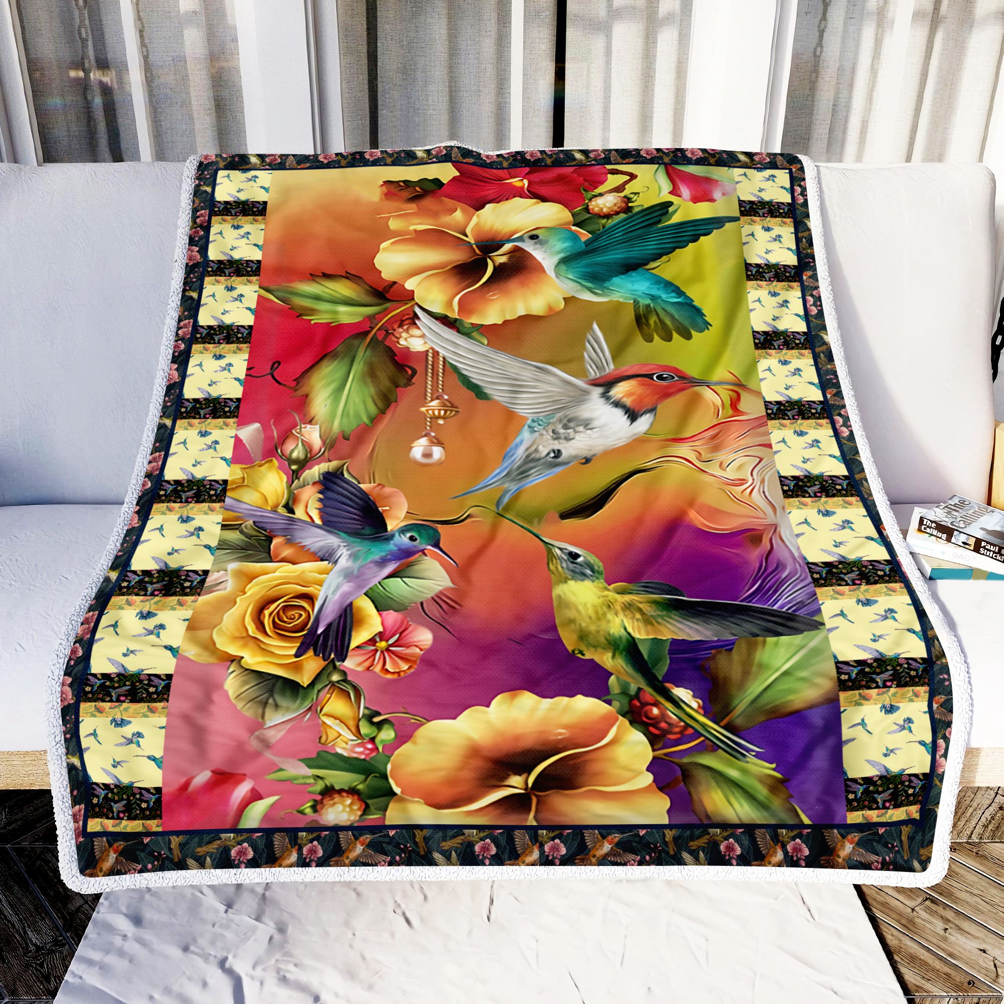 Hummingbird Fleece Blanket