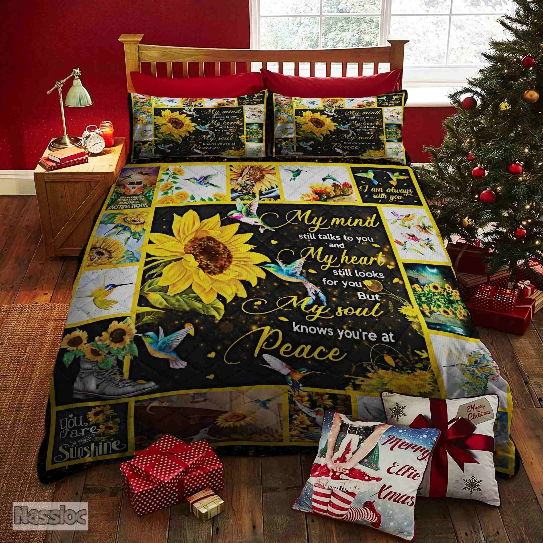 Hummingbirds And Sunflower Bedding Set