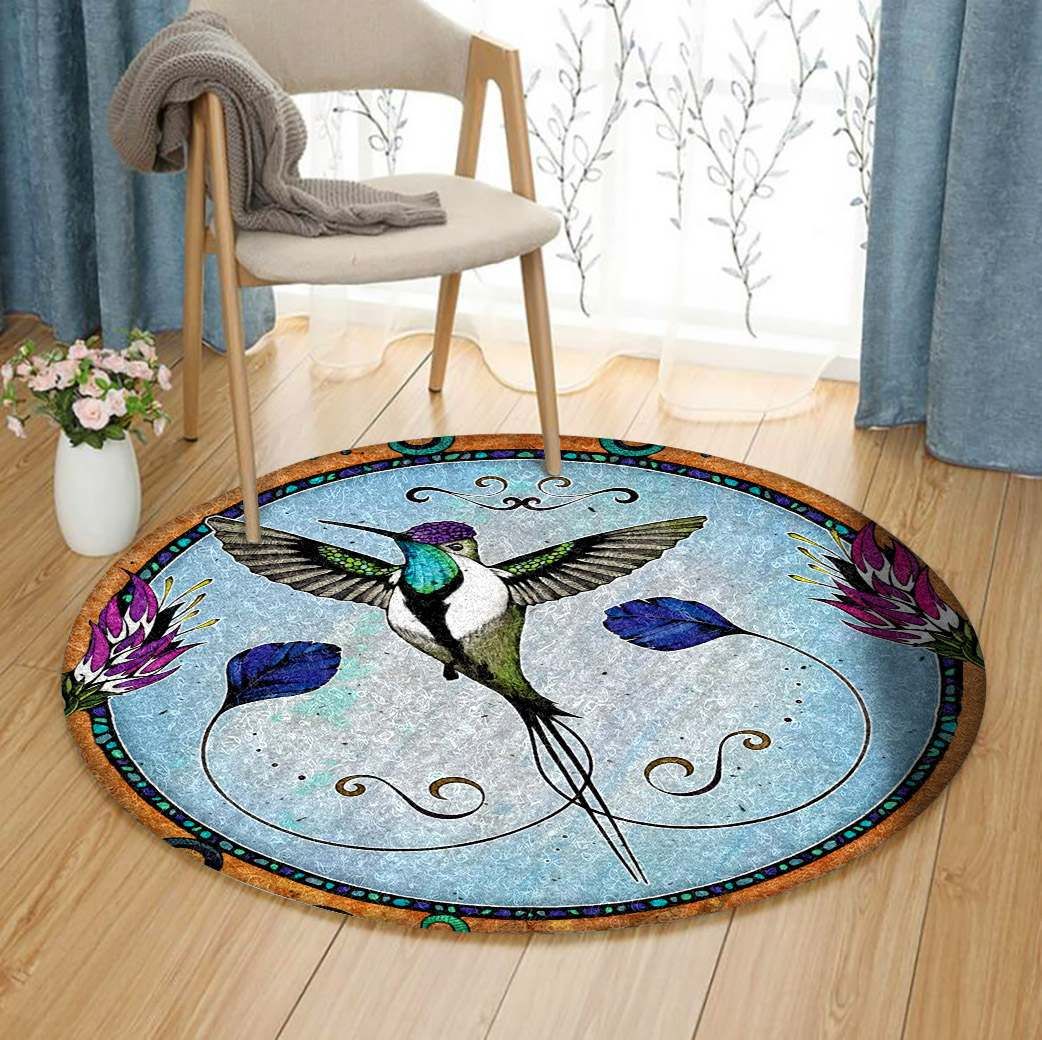 Hummingbirds Round Carpet