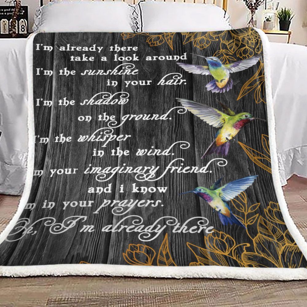 Hummingbirds Sherpa Fleece Blanket