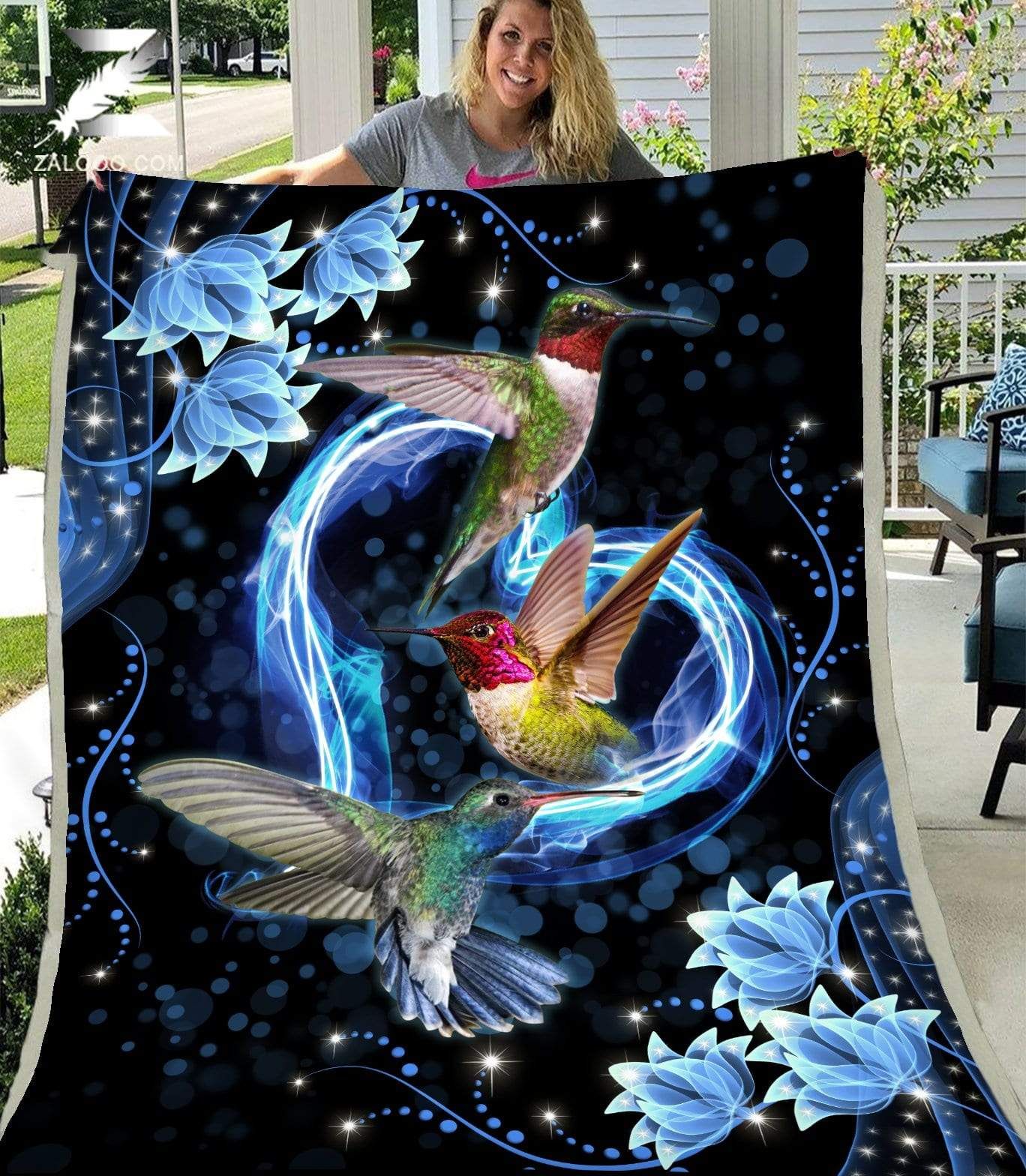 Hummingbirds Fleece Blanket