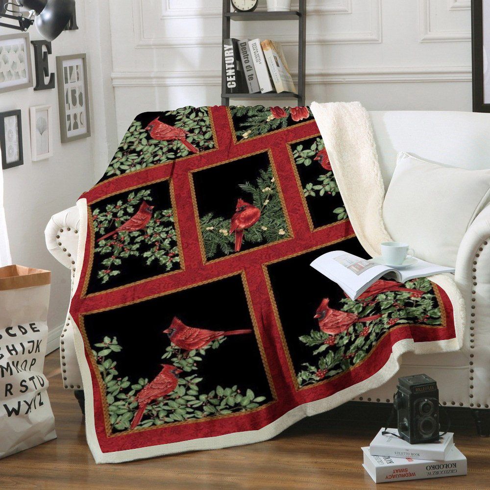 Hummingbirds Sherpa Fleece Blanket
