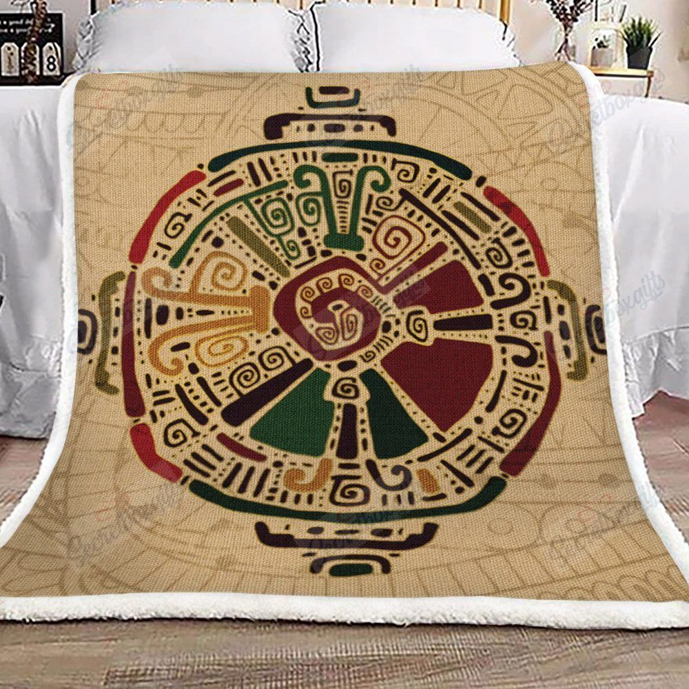 Hunab Ku Mayan Fleece Blanket