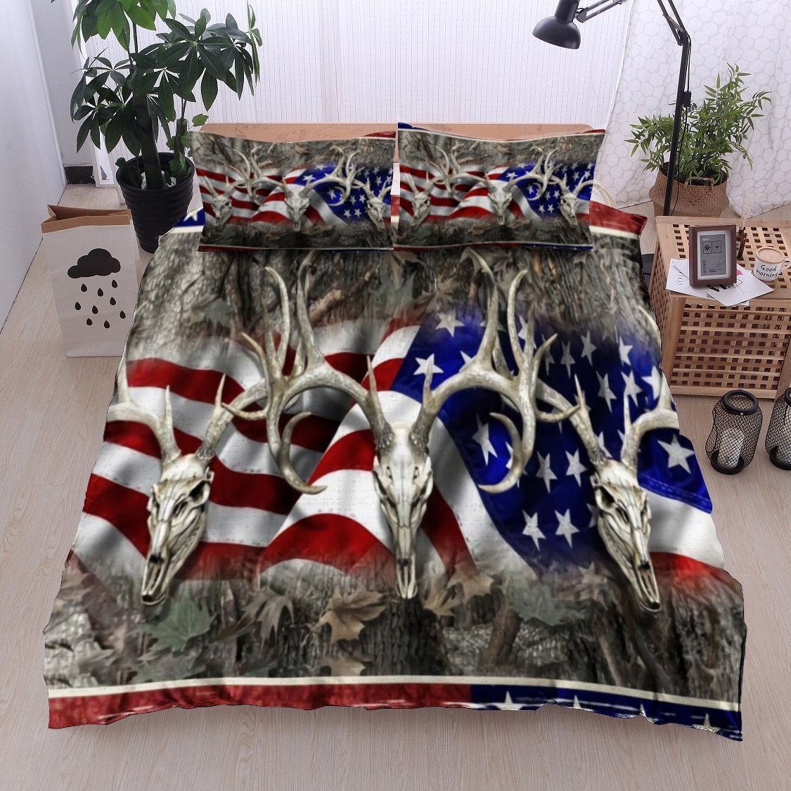 Hunting American Bedding Set