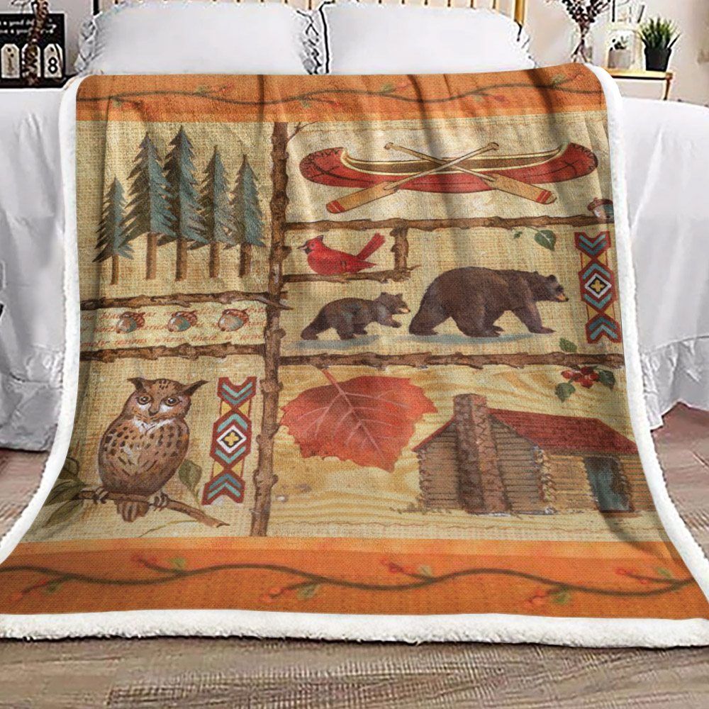 Hunting Sherpa Fleece Blanket
