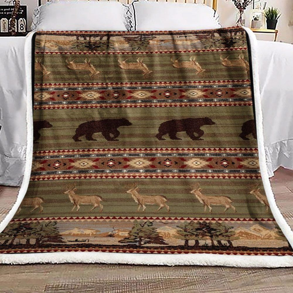 Hunting Sherpa Fleece Blanket