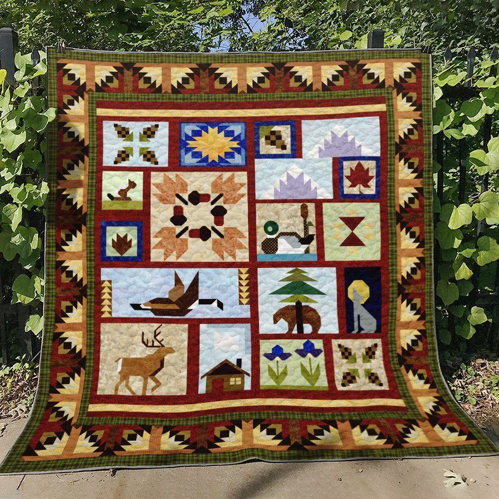Hunting BT230715B Quilt Blanket