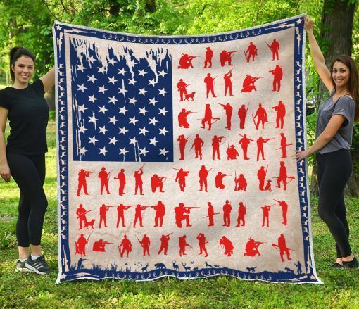 Hunting Sherpa Fleece Blanket