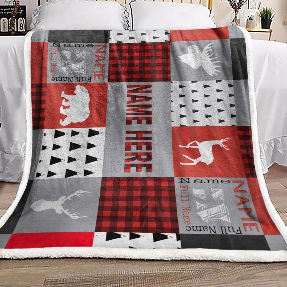 Hunting Sherpa Fleece Blanket