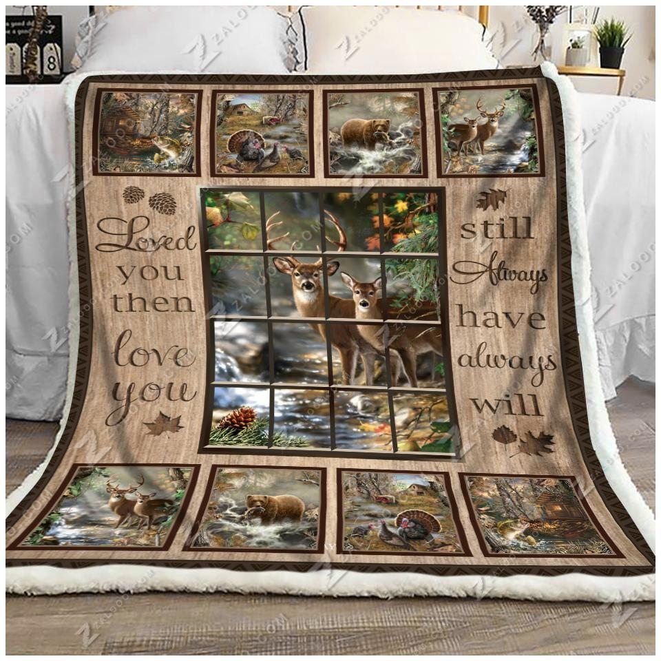 Hunting Sherpa Fleece Blanket