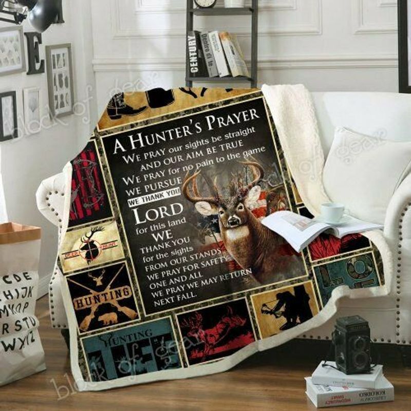 Hunting Sherpa Fleece Blanket