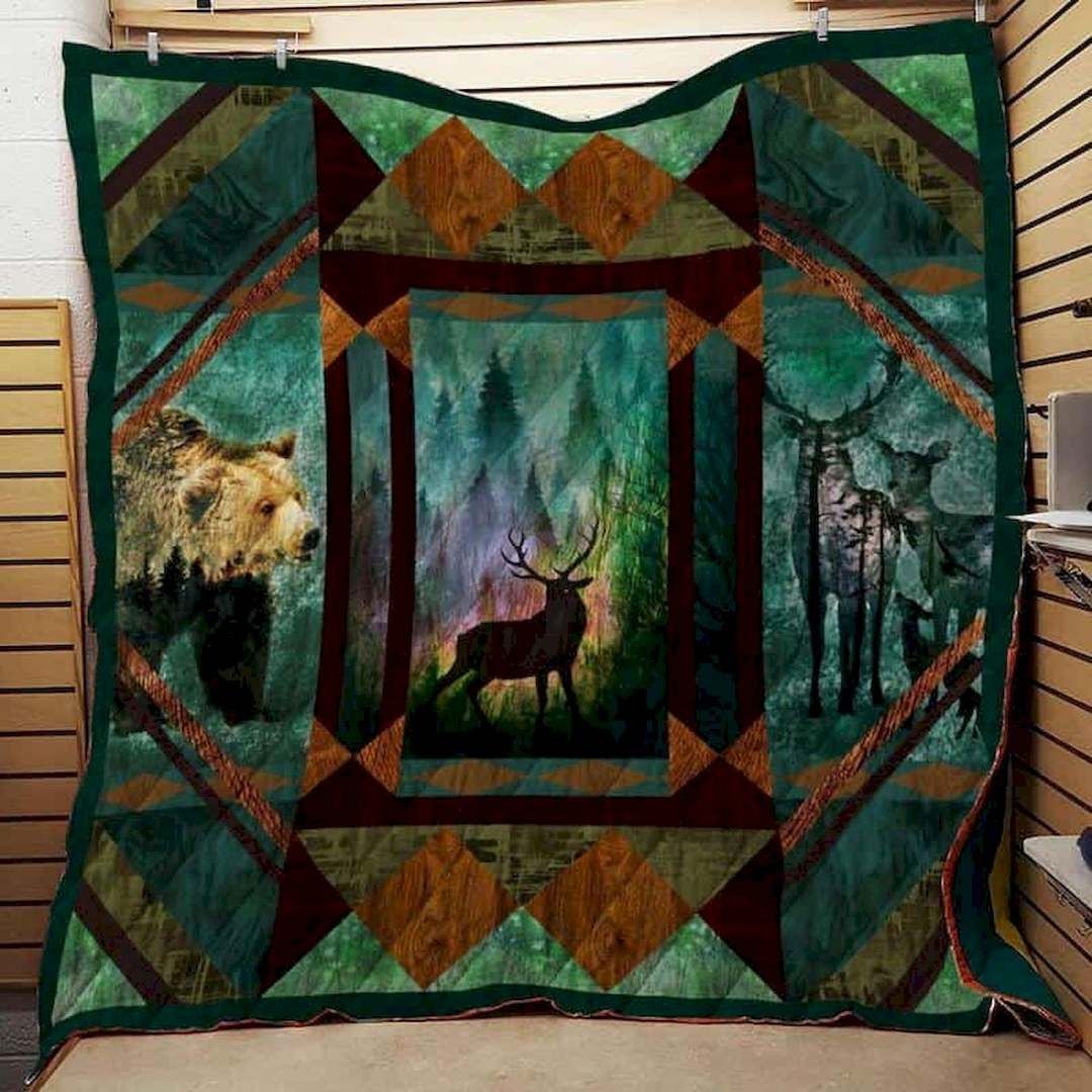 Hunting CLD280651 Quilt Blanket