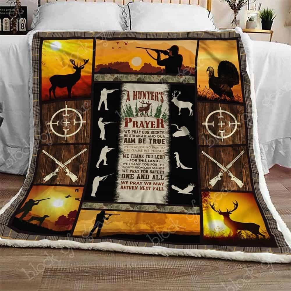 Hunting Sherpa Fleece Blanket