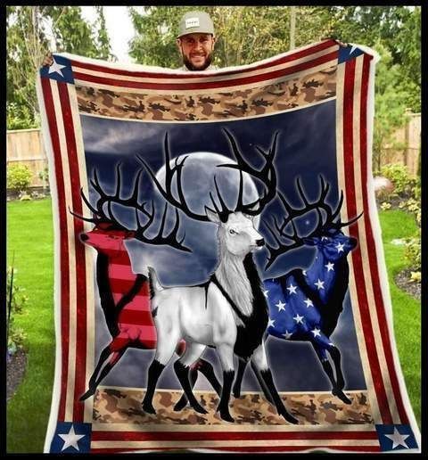 Hunting Sherpa Fleece Blanket