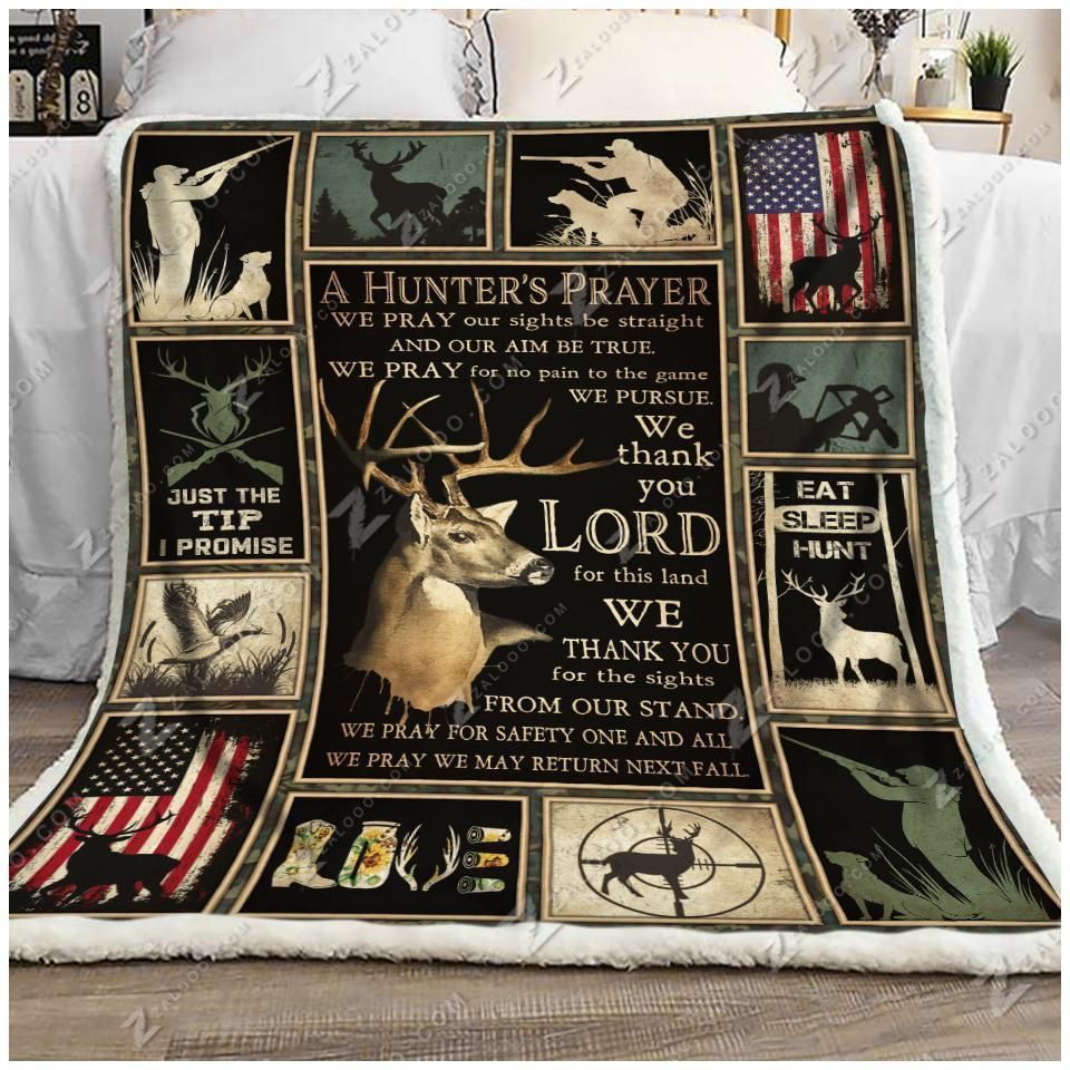 Hunting Sherpa Fleece Blanket