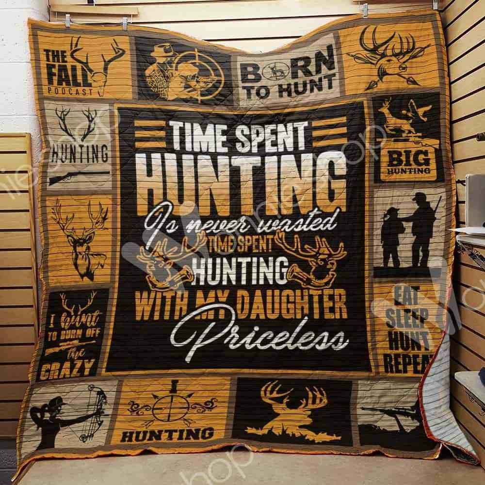 Hunting Dad Daughter DD07090123CL Quilt Blanket
