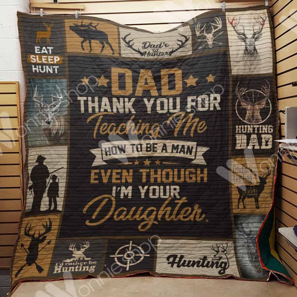 Hunting Dad Quilt Blanket DHC1102386TD