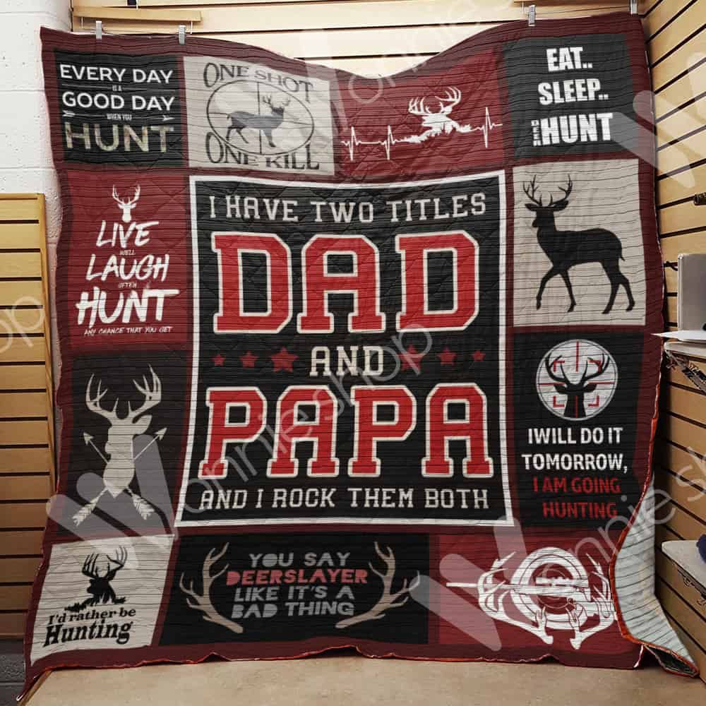 Hunting Dad Quilt Blanket DHC1102398TD