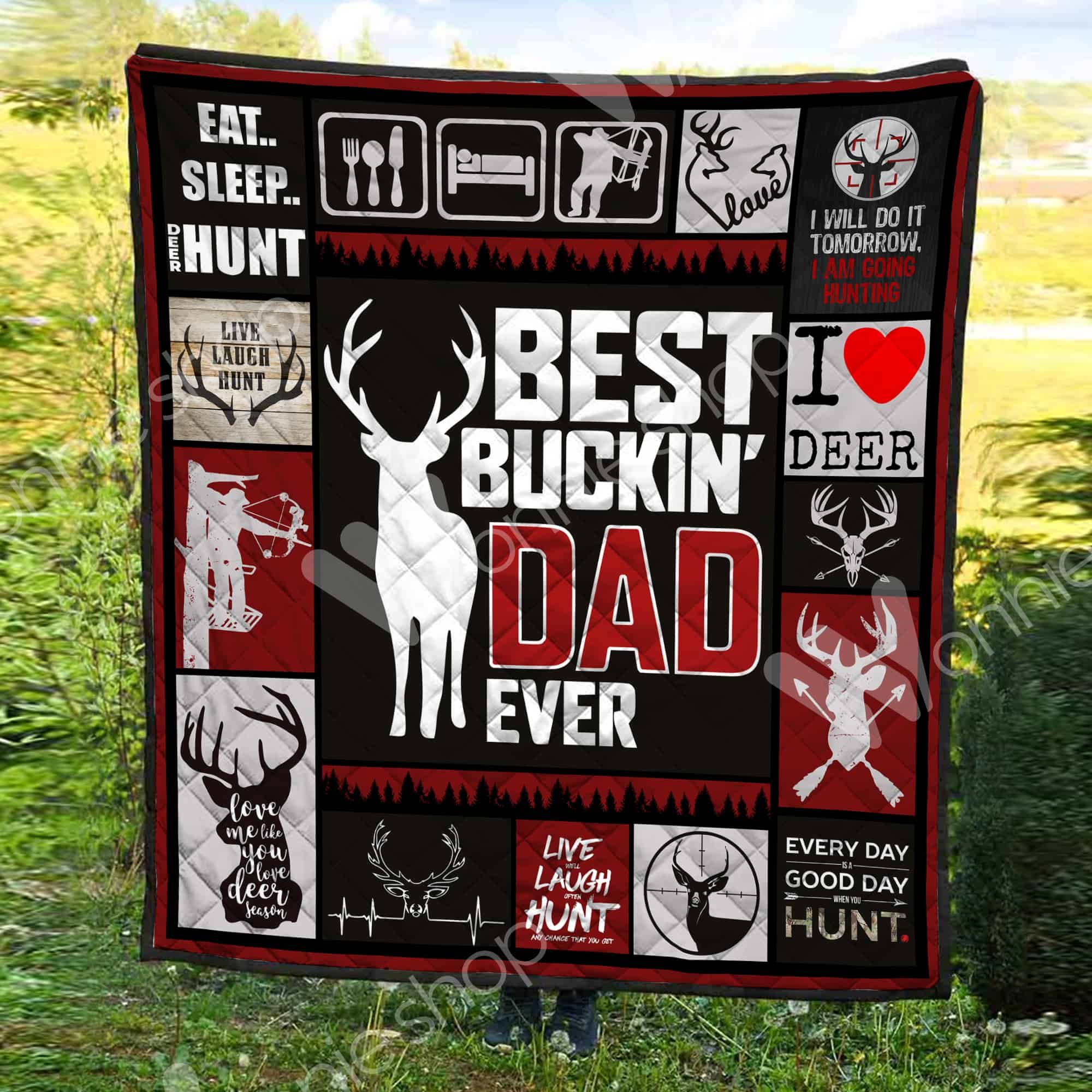 Hunting Dad Quilt Blanket DHC1102404TD