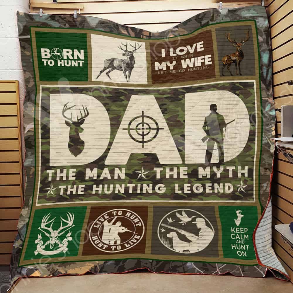 Hunting Dad Quilt Blanket DHC1102471TD