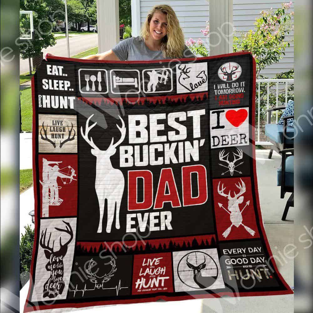 Hunting Dad Quilt Blanket DHC1102698TD