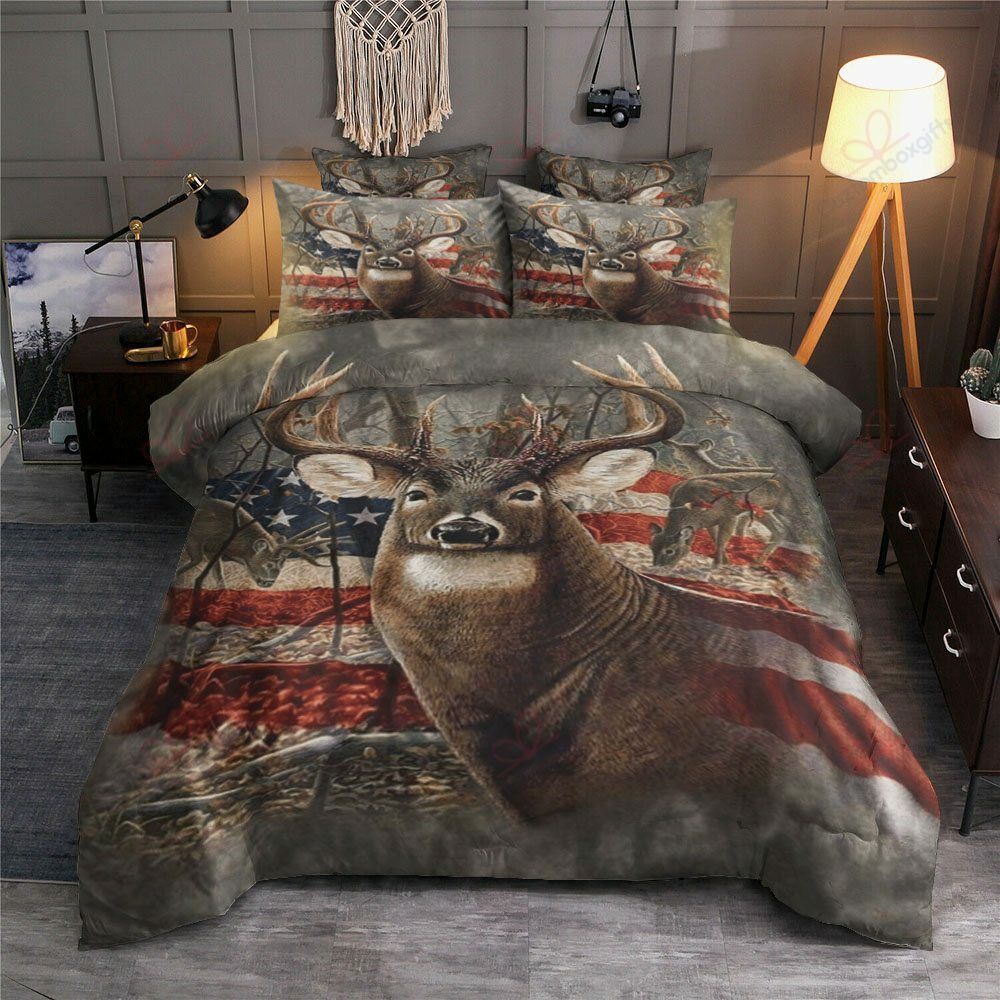 Hunting Deer American Bedding Set
