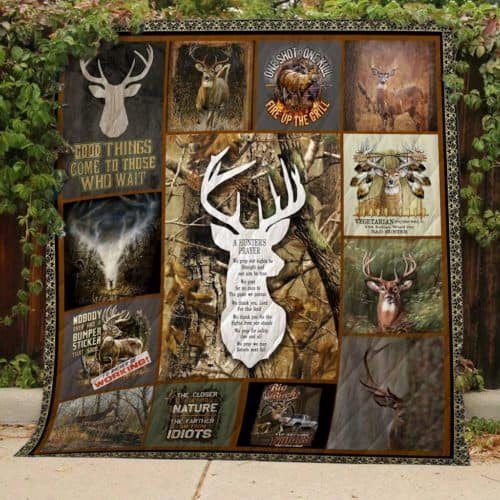 Hunting Deer CL22100272MDQ Quilt Blanket