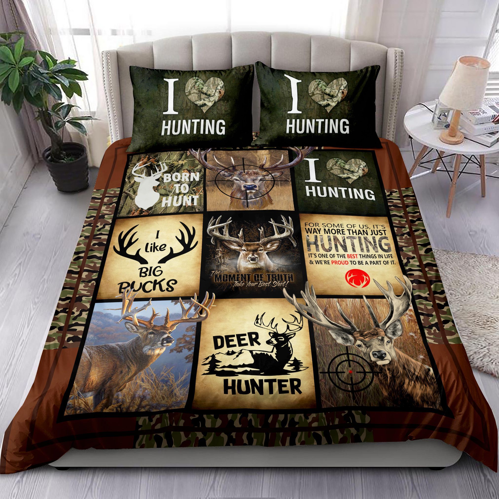Hunting Deer I Love Hunting Bedding Set