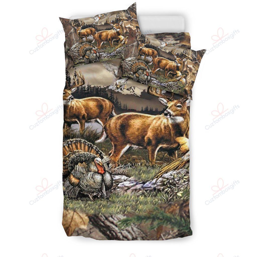 Hunting Deer Printed Bedding Set