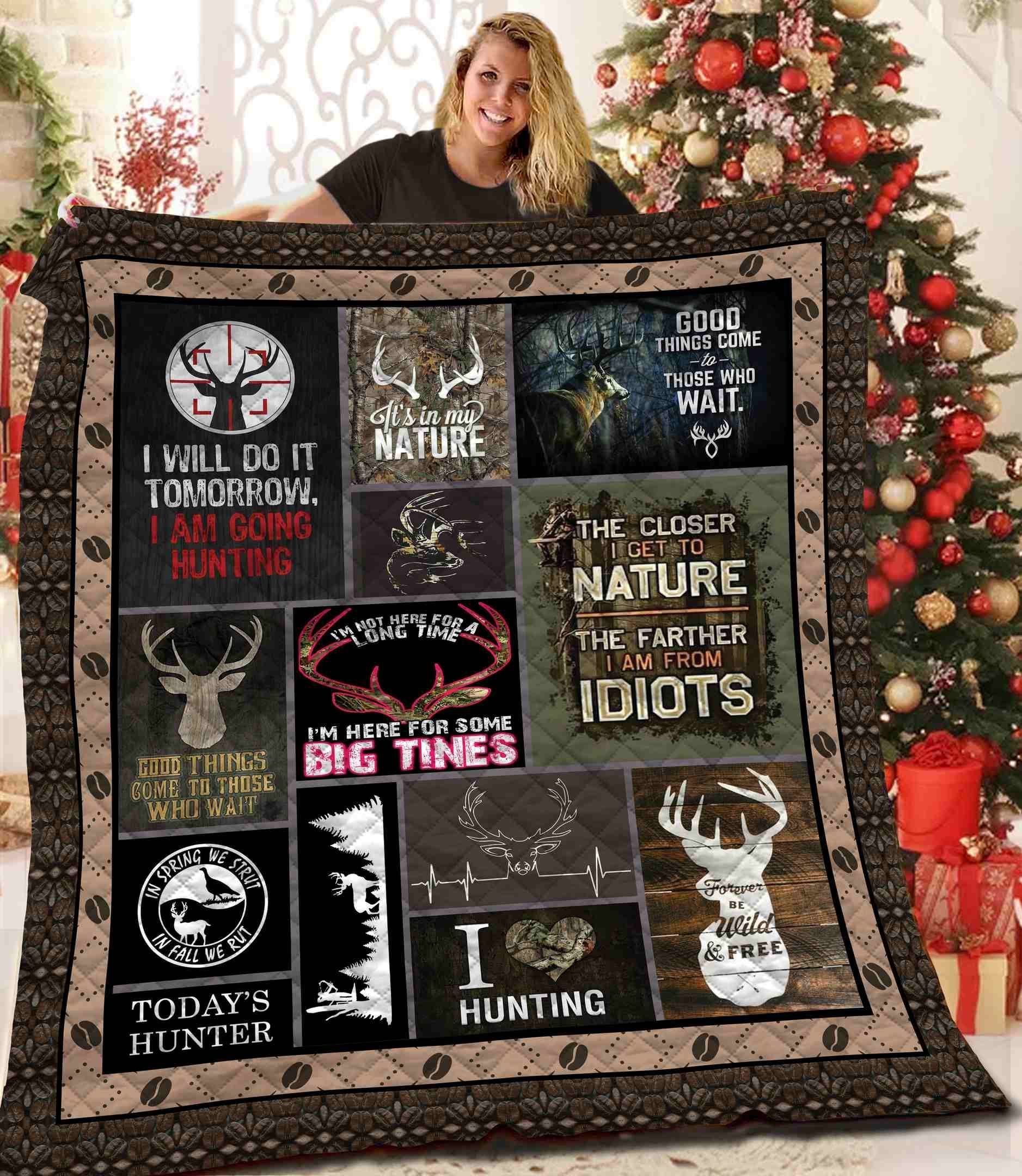 Hunting Deer Quilt Blanket BBB091207NB