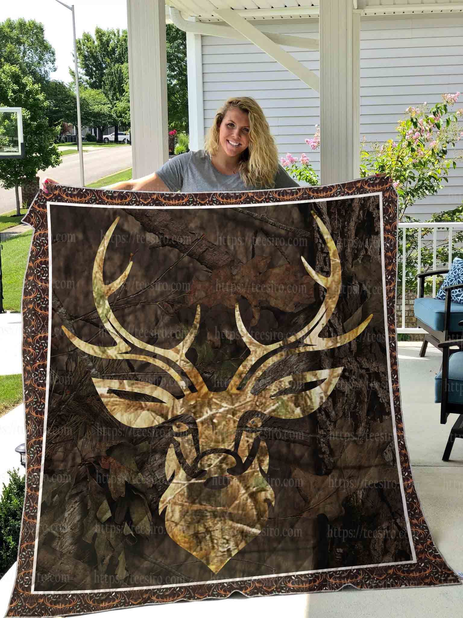 Hunting Deer Quilt Blanket DHC1501739VT