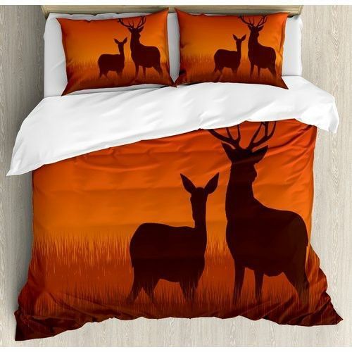 Hunting Deer Sunset Bedding Set