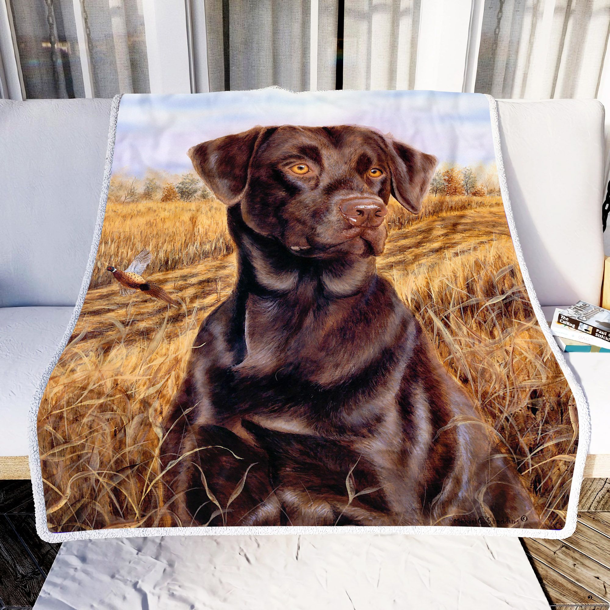 Hunting Dog Hunting Season Fleece Blanket