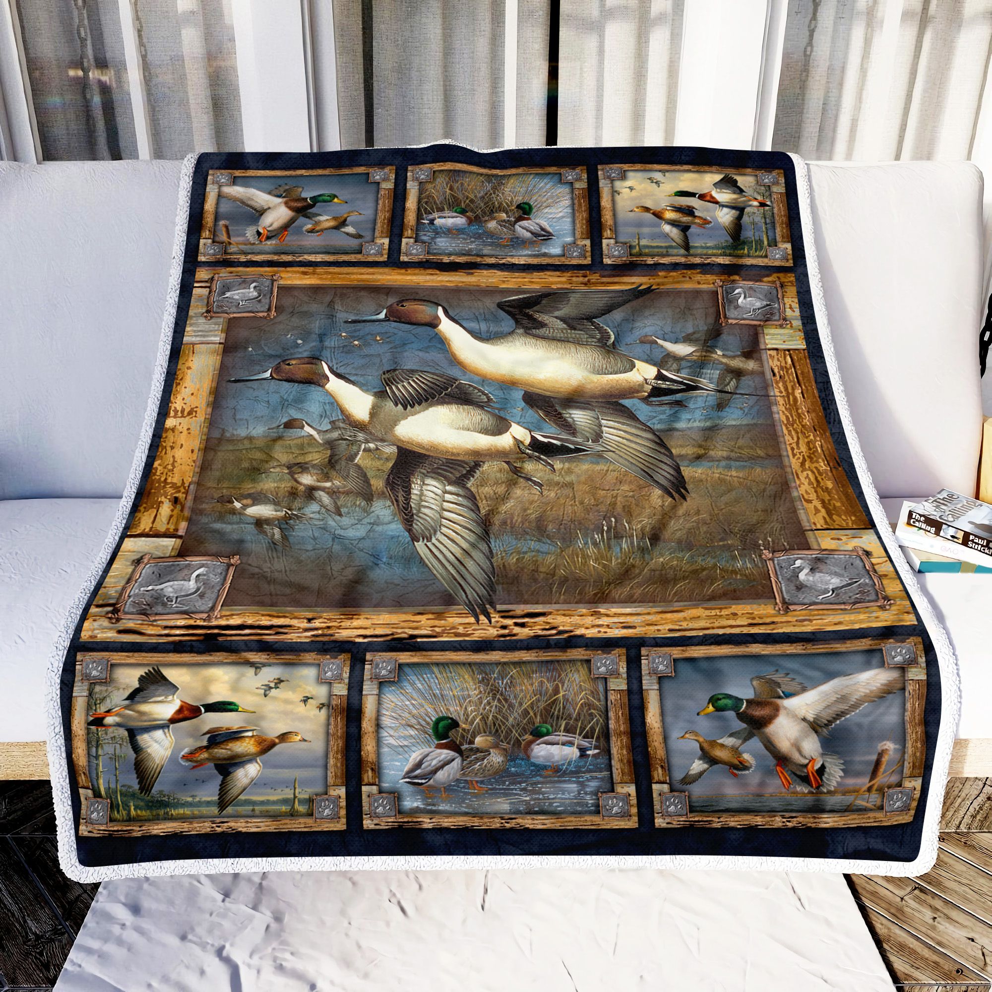 Hunting Duck Fleece Blanket