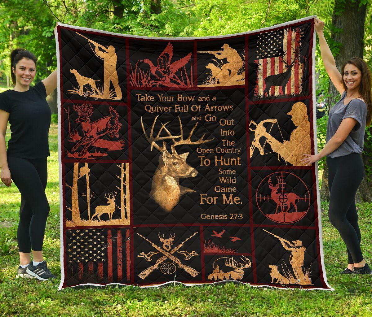 Hunting Game For Me Quilt Blanket Dhc09121198Dd
