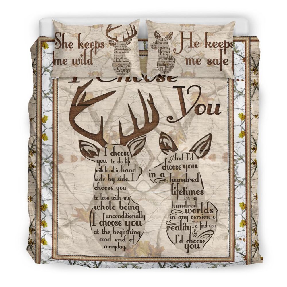 Hunting I Choose You Wild And Safe Bedding Set