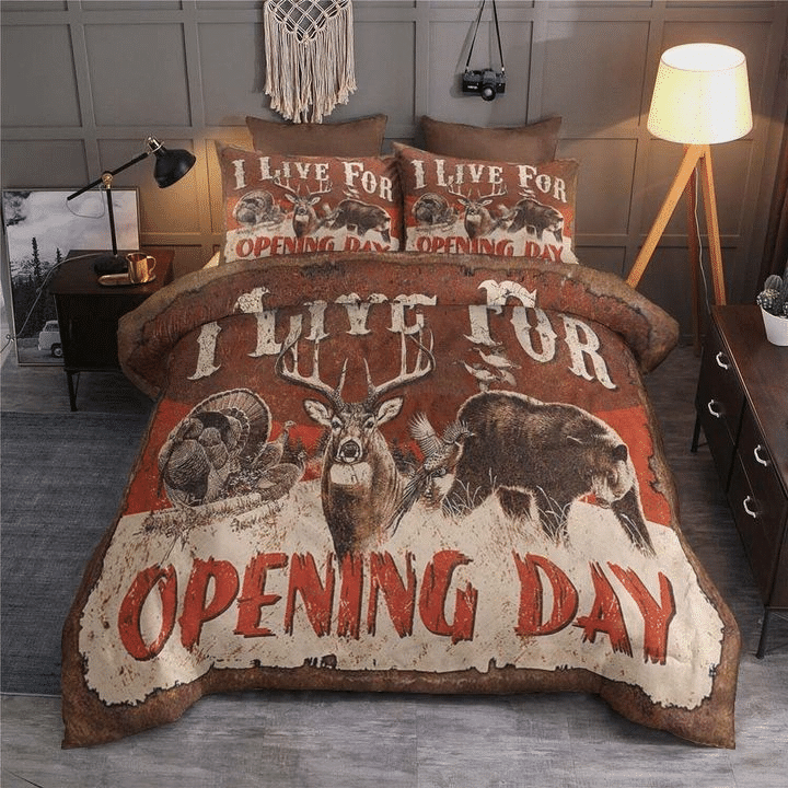 Hunting I Live For Opening Day Bedding Set